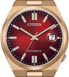  Shop Authentic Citizen Tsuyosa Automatic Red Dial Gold Steel Strap Watch For Men - NJ0153-82X - Luxxuri