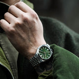  Shop Authentic Citizen Tsuyosa Automatic Camouflage Green Dial Silver Steel Strap Watch For Men - NJ0159-86X - Luxxuri