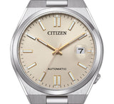  Shop Authentic Citizen Tsuyosa Automatic Oatmeal White Dial Silver Steel Strap Watch For Men - NJ0151-88W - Luxxuri