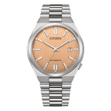  Shop Authentic Citizen Tsuyosa Automatic Salmon Orange Dial Silver Steel Strap Watch For Men - NJ0159-86Z - Luxxuri