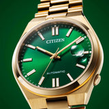  Shop Authentic Citizen Tsuyosa Automatic Green Dial Gold Steel Strap Watch For Men - NJ0152-51X - Luxxuri