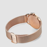  Shop Authentic Calvin Klein Minimal White Dial Rose Gold Mesh Bracelet Watch for Women - K3M22626 - Luxxuri