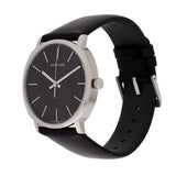  Shop Authentic Calvin Klein Posh Black Dial Black Leather Strap Watch for Men - K8Q311C1 - Luxxuri