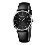  Shop Authentic Calvin Klein Posh Black Dial Black Leather Strap Watch for Men - K8Q311C1 - Luxxuri