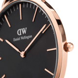  Shop Authentic Daniel Wellington Classic Reading Black Dial Black Leather Strap Watch For Men - DW00100129 - Luxxuri
