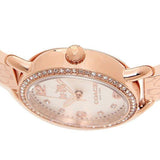 Coach Delancey Silver Dial Rose Gold Steel Strap Watch for Women - 14502355