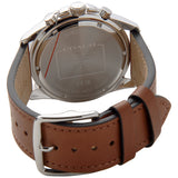 Coach Kent Chronograph Blue Dial Brown Leather Strap Watch for Men - 14602560