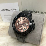  Shop Authentic Michael Kors Everest Quartz Rose Gold Dial Black Steel Strap Watch For Women - MK5872 - Luxxuri
