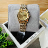  Shop Authentic Michael Kors Lexington Quartz Silver Dial Gold Steel Strap Watch For Women - MK3229 - Luxxuri