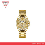  Shop Authentic Guess Heiress Multifunction Diamonds Gold Dial Gold Steel Strap Watch for Women - GW0440L2 - Luxxuri