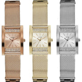  Shop Authentic Guess Nouveau Diamonds Rose Gold Dial Rose Gold Mesh Bracelet Watch for Women - W0127L3 - Luxxuri