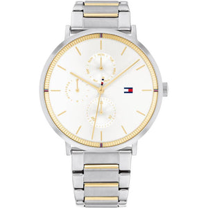  Shop Authentic Tommy Hilfiger Blake Silver Dial Two Tone Steel Strap Watch for Women - 1781908 - Luxxuri