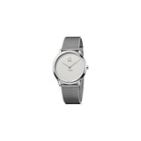  Shop Authentic Calvin Klein Minimal White Dial Silver Mesh Bracelet Watch for Men - K3M2112Y - Luxxuri