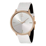  Shop Authentic Calvin Klein Accent White Dial White Leather Strap Watch for Men - K2Y2X6KW - Luxxuri