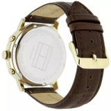  Shop Authentic Tommy Hilfiger Keagan Quartz Silver Dial Brown Leather Strap Watch for Men - 1791291 - Luxxuri