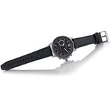  Shop Authentic Tommy Hilfiger London Chronograph Grey Dial Black Leather Strap Watch for Men - 1791533 - Luxxuri
