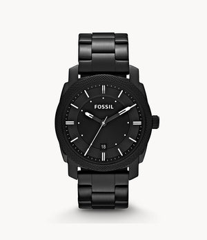  Shop Authentic Fossil Machine Black Dial Black Steel Strap Watch for Men - FS4775 - Luxxuri