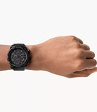  Shop Authentic Fossil Bronson Chronograph Black Dial Black Steel Strap Watch for Men - FS5712 - Luxxuri