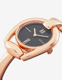  Shop Authentic Gucci Horsebit Collection Black Dial Rose Gold Steel Strap Watch For Women - YA139507 - Luxxuri