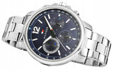  Shop Authentic Tommy Hilfiger London Chronograph Quartz Blue Dial Silver Steel Strap Watch for Men - 1791534 - Luxxuri