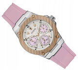  Shop Authentic Guess Zena Quartz White Dial Pink Rubber Strap Watch For Women - W1094L4 - Luxxuri