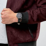  Shop Authentic Hugo Boss Jet Black Dial Black Leather Strap Watch for Men - 1513279 - Luxxuri