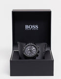  Shop Authentic Hugo Boss Pilot Edition Chronograph Black Dial Black Steel Strap Watch for Men - 1513854 - Luxxuri