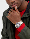  Shop Authentic Guess Odyssey Blue Dial Two Tone Steel Strap Watch For Men - W1107G3 - Luxxuri