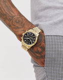  Shop Authentic Michael Kors Lexington Chronograph Black Dial Gold Steel Strap Watch for Men - MK8286 - Luxxuri