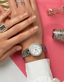 Shop Authentic Michael Kors Parker Silver Dial Silver Steel Strap Watch for Women - MK5615 - Luxxuri