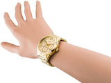  Shop Authentic Guess Crystal Multifunction Gold Dial Gold Steel Strap Watch for Women - W0778L2 - Luxxuri