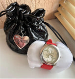  Shop Authentic Guess G-Twist Silver Dial Red Rubber Strap Watch for Women - W0911L9 - Luxxuri
