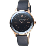  Shop Authentic Swarovski Octea Nova Grey Dial Grey Leather Strap Watch for Women - 5295358 - Luxxuri