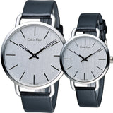  Shop Authentic Calvin Klein Even White Dial Black Leather Strap Watch for Women - K7B211C6 - Luxxuri