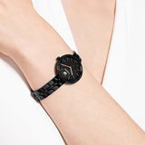  Shop Authentic Swarovski Cosmopolitan PVD Black Dial Black Steel Strap Watch for Women - 5547646 - Luxxuri