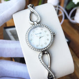  Shop Authentic Bulova Crystals Quartz Mother of Pearl Dial Silver Steel Strap Watch for Women - 96X129 - Luxxuri