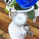  Shop Authentic Bulova Crystals Quartz Mother of Pearl Dial Silver Steel Strap Watch for Women - 96X129 - Luxxuri