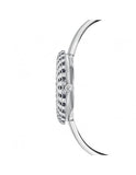  Shop Authentic Swarovski Crystal Rose Black Dial Silver Steel Strap Watch for Women - 5484076 - Luxxuri