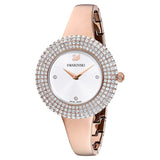  Shop Authentic Swarovski Crystal Rose Silver Dial Rose Gold Steel Strap Watch for Women - 5484073 - Luxxuri