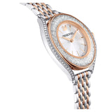  Shop Authentic Swarovski Crystalline Aura Silver Dial Rose Gold Steel Strap Watch for Women - 5519459 - Luxxuri