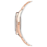  Shop Authentic Swarovski Crystalline Aura Silver Dial Rose Gold Steel Strap Watch for Women - 5519459 - Luxxuri