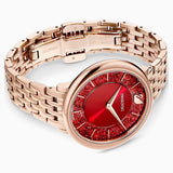  Shop Authentic Swarovski Crystalline Chic Red Dial Rose Gold Steel Strap Watch for Women - 5547608 - Luxxuri