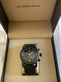  Shop Authentic Burberry Sport Chronograph Black Dial Black Steel Strap Watch for Men - BU7703 - Luxxuri