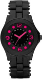 Marc Jacobs Pelly Black Dial Black Silicone Strap Watch for Women - MBM2508