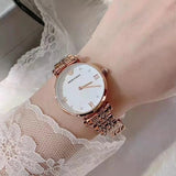  Shop Authentic Emporio Armani Gianni T-Bar Quartz White Dial Rose Gold Steel Strap Watch For Women - AR11267 - Luxxuri
