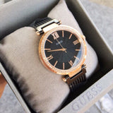  Shop Authentic Guess Soho Diamonds Black Dial Black Mesh Bracelet Watch for Women - W0638L5 - Luxxuri