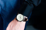  Shop Authentic Fossil Forrester Chronograph White Dial Brown Leather Strap Watch for Men - FS5696 - Luxxuri