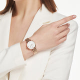  Shop Authentic Emporio Armani Gianni T-Bar Quartz White Dial Rose Gold Steel Strap Watch For Women - AR11267 - Luxxuri