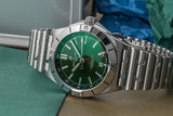  Shop Authentic Breitling Chronomat GMT 40 Green Dial Silver Steel Strap Watch for Men - A32398101L1A1 - Luxxuri
