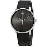  Shop Authentic Calvin Klein Accent Black Dial Black Leather Strap Watch for Men - K2Y2X1C3 - Luxxuri